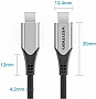 ���� ������ USB-C to USB-C 0.5m 60W USB 3.1 cotton braided Vention (TAAHD)