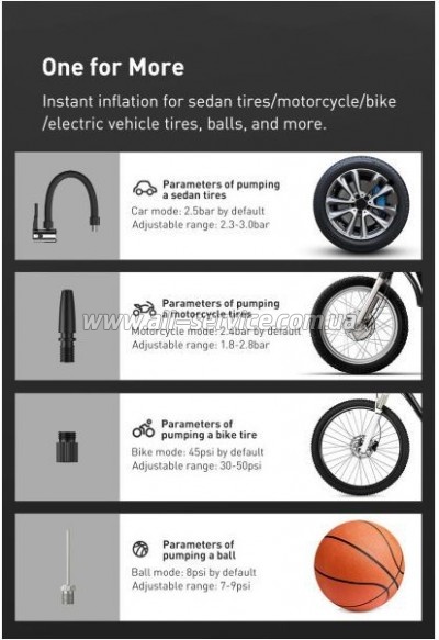   Baseus Super Mini Inflator Pump Black (CRCQ000001)