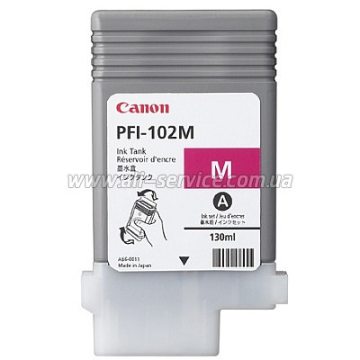  PFI-102M Canon iPF500/ 600/ 700 magenta (0897B001)