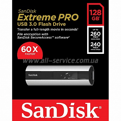  256GB SanDisk USB 3.1 Extreme Pro (SDCZ880-256G-G46)