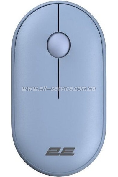  2E MF300 Silent Wireless/Bluetooth Stone Blue (2E-MF300WBL)
