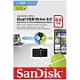  SanDisk 128GB USB 3.0 Ultra Dual Drive m3.0 OTG (SDDD3-128G-G46)