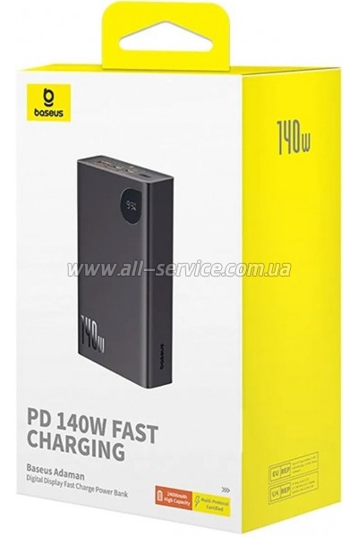   Baseus Adaman Metal Digital Display 24000mAh 140W, Black (P10021508113-00) (P10021507112-02)