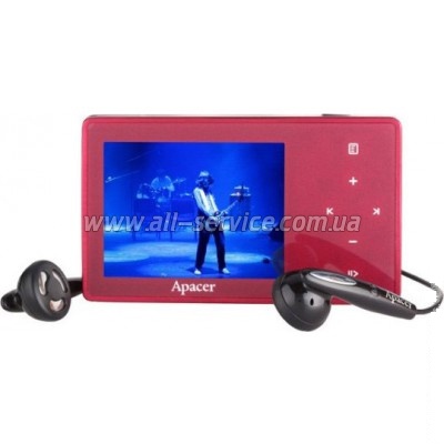 MP3  Apacer Audio Steno AU851 16Gb  Red (AP16GAU851P-S)