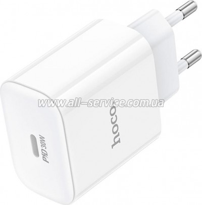 �������� ������� HOCO C76A Pro Majestic USB-C PD30W White (6942007616300)