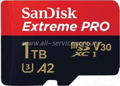   SanDisk 1TB microSDXC UHS-I U3 Extreme Pro + SD  (SDSQXCD-1T00-GN6MA)