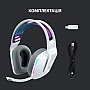  Logitech G733 Lightspeed Wireless RGB Gaming Headset White (981-000883)