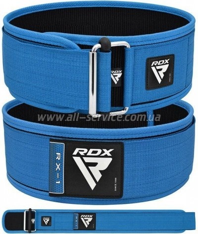   RDX RX1 Weight Lifting Belt Blue XL (WBS-RX1U-XL)