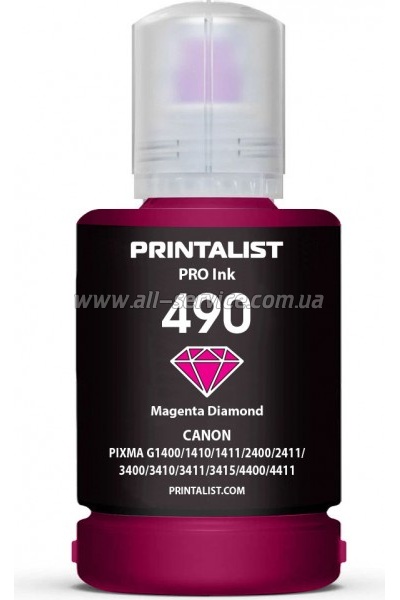  PRINTALIST GI-490 Canon G1400/ G2400/ G3400 140 Magenta (PL490M)