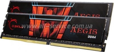     DDR4 16GB (2x8GB) 3000 MHz Aegis G.Skill (F4-3000C16D-16GISB)
