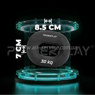  PowerPlay PP-4336 Hand Grip Hard 30   (PP_4336_Black_30kg)