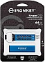  Kingston 64GB IronKey Keypad 200 AES-256 Encrypted Blue USB 3.2 (IKKP200/64GB)