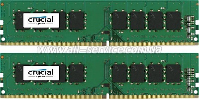  8GBx2  Micron Crucial DDR4 2400Mhz KIT, Retail (CT2K8G4DFS824A)