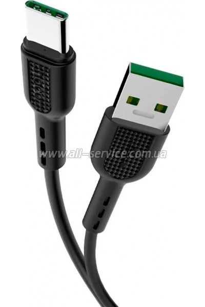 ���� ������ USB-C to USB-C 1.0m 5A Surge charging X33 black HOCO (6931474706119)