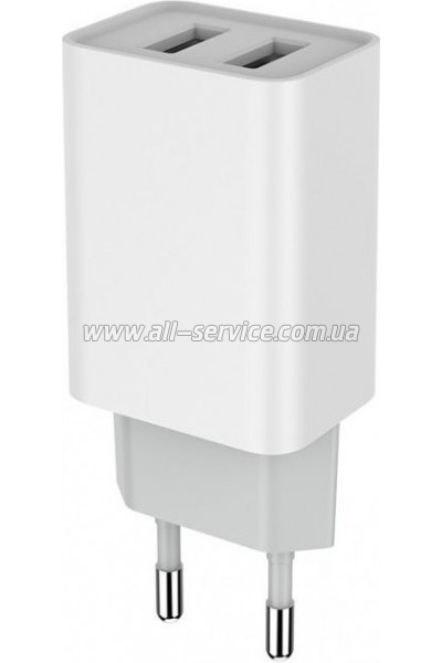   Colorway 2USB AUTO ID 2.1A 10W  (CW-CHS015-WT)