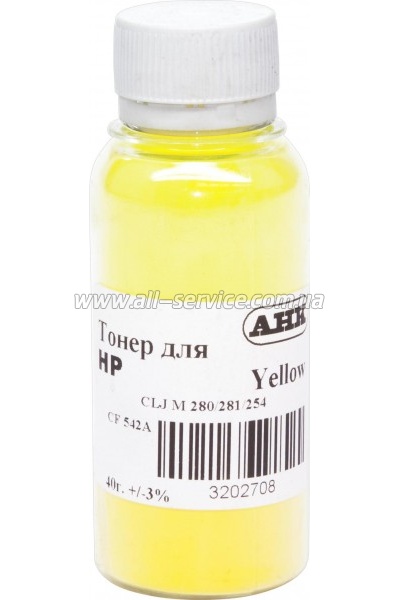 Тонер АНК HP CLJ M254/ M280/ M281 бутль 40г Yellow (3202708) Тонер АНК HP CLJ M254/ M280/ M281 бутль 40г Yellow (3202708)