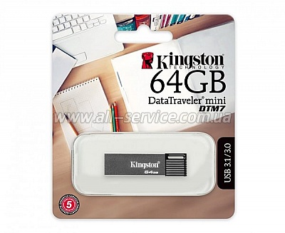  64GB Kingston DataTraveler Mini 7 USB 3.0 (DTM7/64GB)