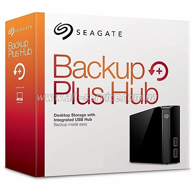  10TB SEAGATE Backup Plus Hub USB 3.0 Black (STEL10000400)