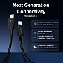 ���� ������ USB-C to USB-C 1.0m Thunderbolt 5 240W 5A 120Gbps 16/8/4K L703 black Ugreen (45996)