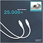 ���� ������ USB-C to USB-C 2.0m USB 2.0 60W silicone white Digitus (AK-300341-020-W)