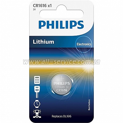  PHILIPS Lithium CR1616/1bl (CR1616/00B)