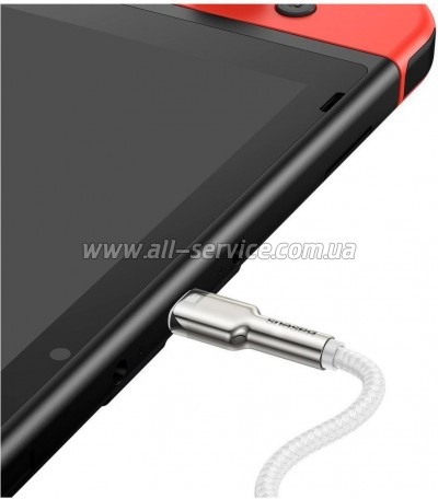 ���� ������ USB-C to USB-C 1.0m 100W metal white Baseus (CATJK-C02)