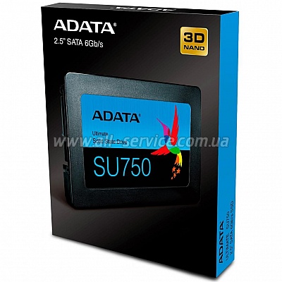 SSD  2.5" ADATA 1TB SU750 SATA 3D TLC (ASU750SS-1TT-C)