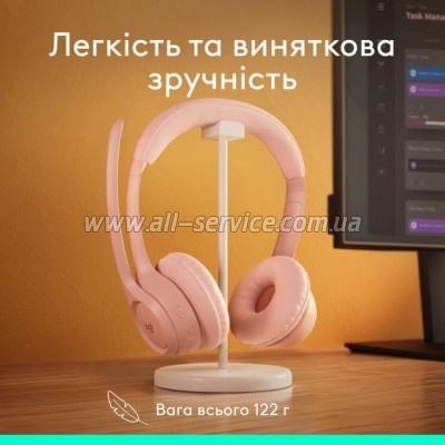  Logitech Zone 300 Bluetooth Rose (981-001412)
