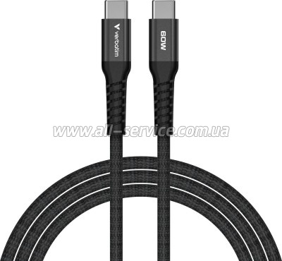 ���� ������ USB-C to USB-C 1.2m Magnetic 60W black Verbatim (31859)