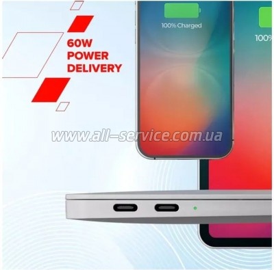 ���� ������ USB-C to USB-C 1.0m OnWire 60CL C-C 60W COLOR Braided 1m Black Canyon (CND-CCAP60AB10B)