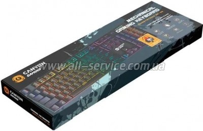  Canyon Cometstrike GK-55 RGB USB UA Black (CND-SKB55-US)