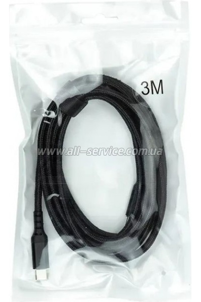 ���� ������ USB-C to USB-C 3.0m PD60W black San Guan (CA914104)
