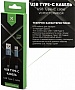 ���� ������ USB 2.0 AM to Type-C 1m flat nylon gray Vinga (VCPDCTCFNB1GR)