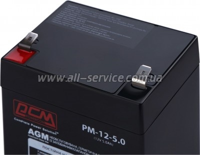 �������������� ������� Powercom PM-12-5.0 12V 5Ah (PM-12-5.0)