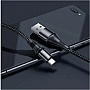���� ������ USB 2.0 AM to Micro 5P 1.0m 2.4A nylon X50 black HOCO (6931474734211)