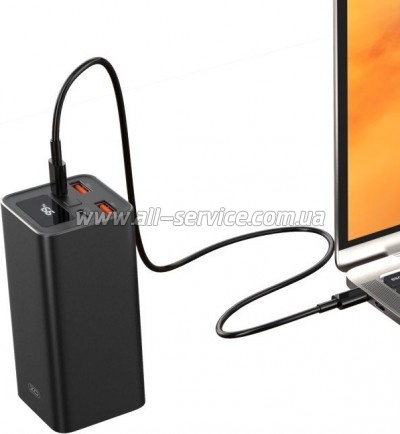   XO 20000mAh, PD/65W for laptop, QC/22.5W, black (PB97_Black)
