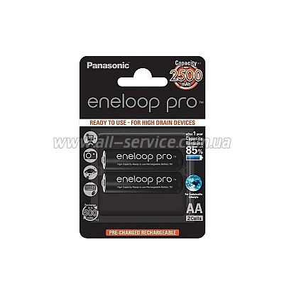  ENELOOP Panasonic Pro R6/AA 2500mAh, 1x2 (BK-3HCDE/2BE)   !