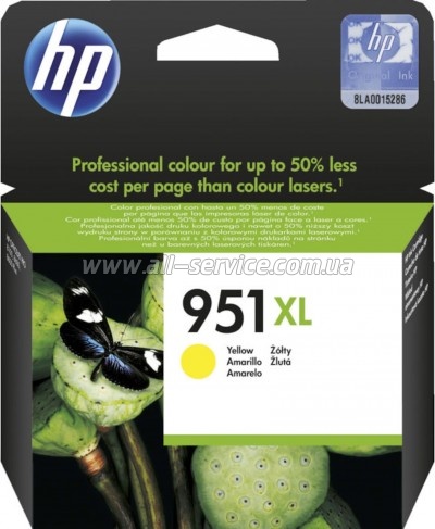  HP 951XL HP Officejet Pro 8100 N811a/ N811d yellow (CN048AE)
