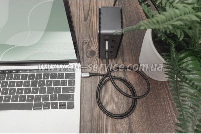 ���� ������ USB-C to USB-C 1.0m USB 4.0 black Digitus (DB-300443-010-S)