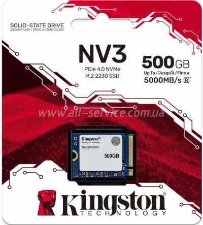  SSD M.2 2230 500GB NV3 Kingston (SNV3SM3/500G)