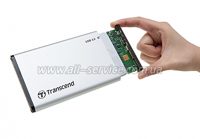   2.5" HDD/SSD Transcend USB 3.0 Aluminum (TS0GSJ25S3)