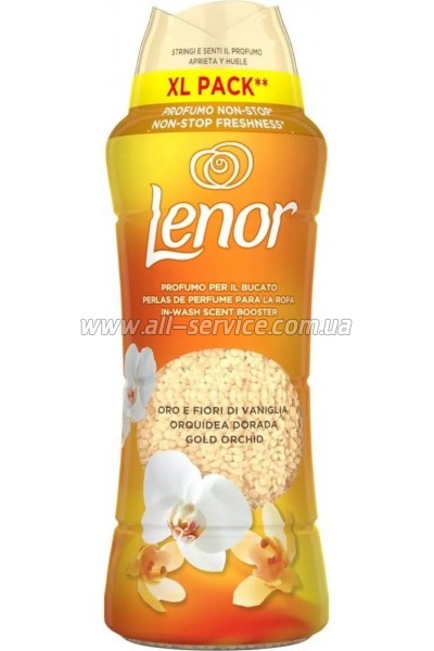 Кондиционер для белья Lenor Парфюмированные гранулы Золотая орхидея и ваниль 495 г (8700216704809) Кондиционер для белья Lenor Парфюмированные гранулы Золотая орхидея и ваниль 495 г (8700216704809)