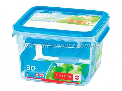 Контейнер пищевой CLIP&CLOSE 3D 1.75л. Emsa (EM508537) Контейнер пищевой CLIP&CLOSE 3D 1.75л. Emsa (EM508537)