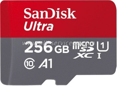   SanDisk 256GB microSDXC class 10 UHS-I Ultra (SDSQUAC-256G-GN6MA)
