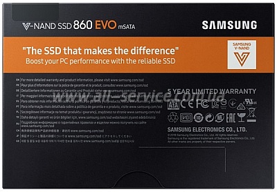 SSD  Samsung 860 EVO 500GB mSATA V-NAND 3bit MLC (MZ-M6E500BW)