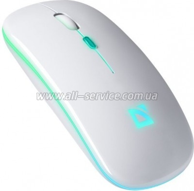  Defender Touch MM-997 Silent Wireless RGB White (52998)