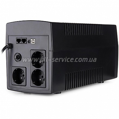  Vinga LED 1200VA plastic case with USB (VPE-1200PU)