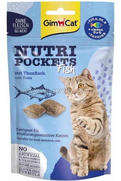    GimCat Nutri Pockets Fish  60  (4002064419633)