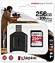   Kingston SDXC 256GB Canvas React Plus Class 10 UHS-II U3 V90 + USB- (MLPR2/256GB)