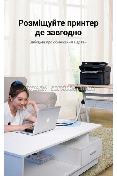 ���� ������ USB 2.0 AM/AF 5.0m PVC black Vention (CBIBJ)